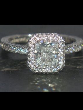 Judith Ripka Halo Ring 2.16 CTW